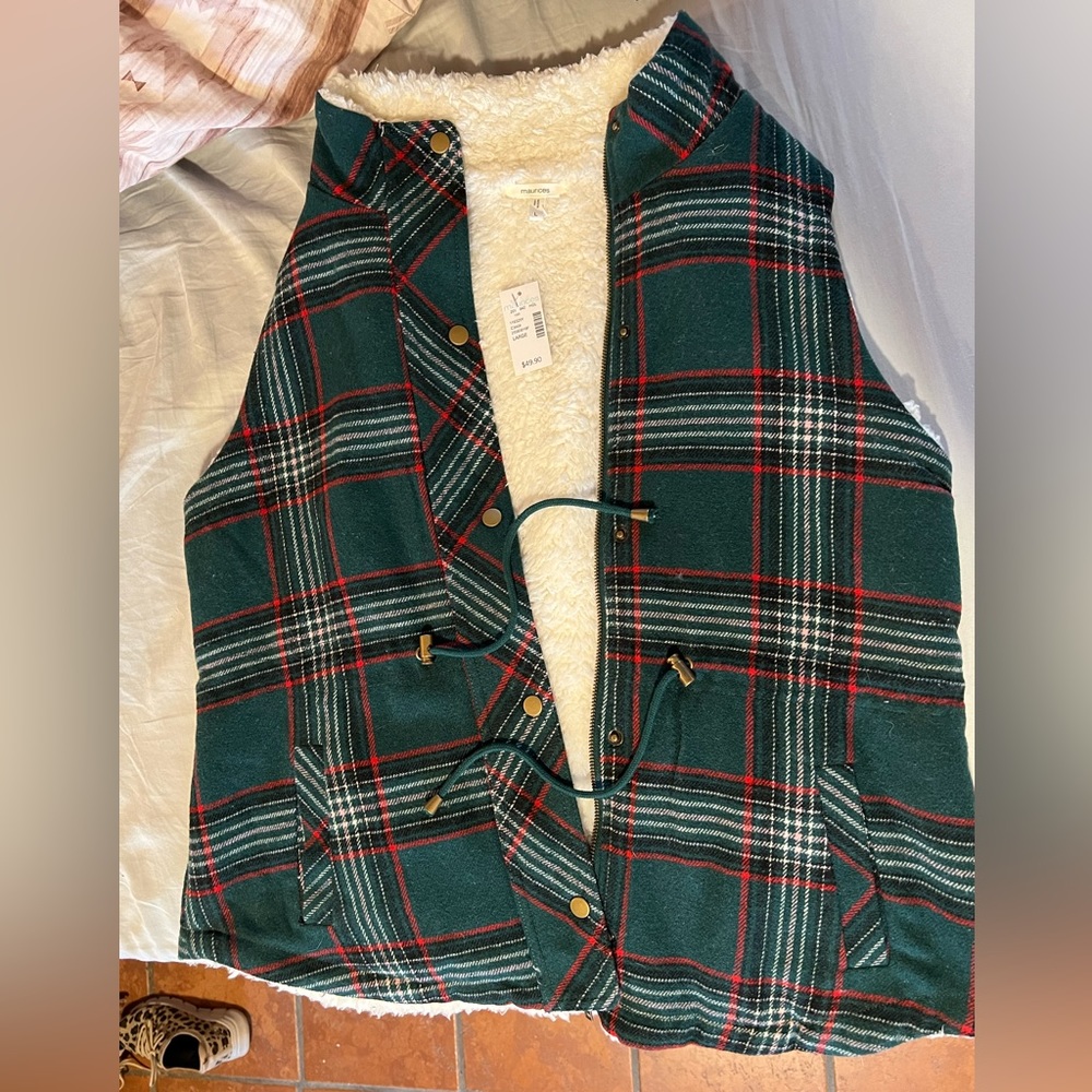 Plaid vest